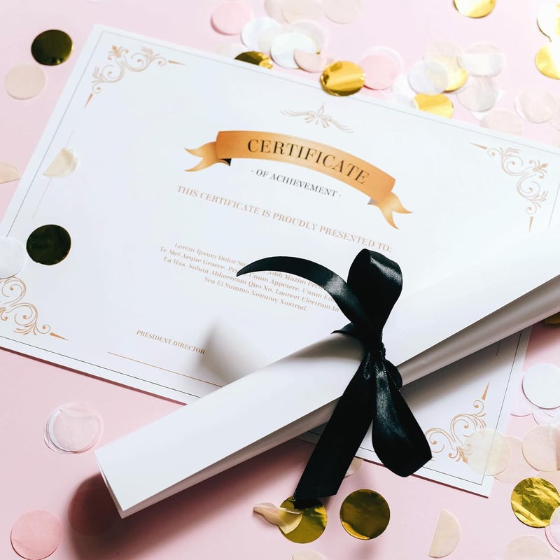 Goefun 50 Sheets White Cardstock 8.5 x 11 Certificate Paper, White Card Stock Printer Paper for Invitations, Menus, Wedding, DIY Cards - Image 5